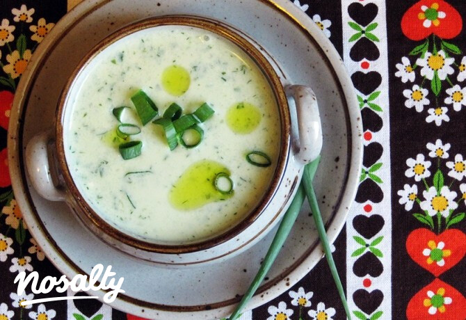 Nyári zöld gazpacho