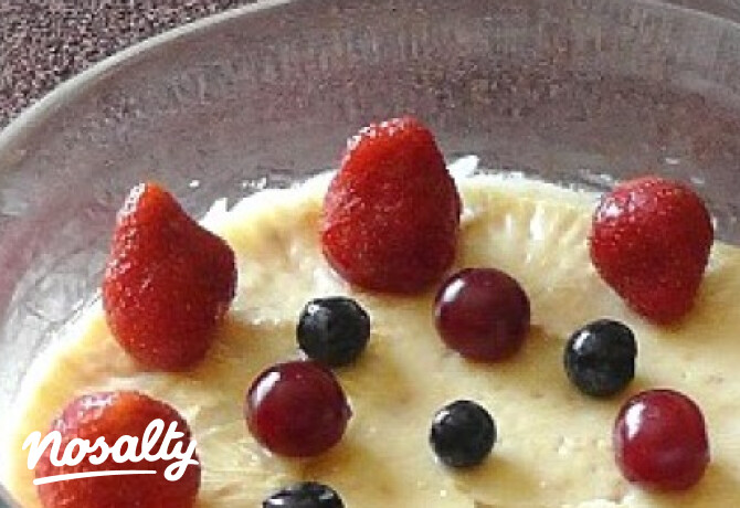 Befőttpuding keményítővel mikróban