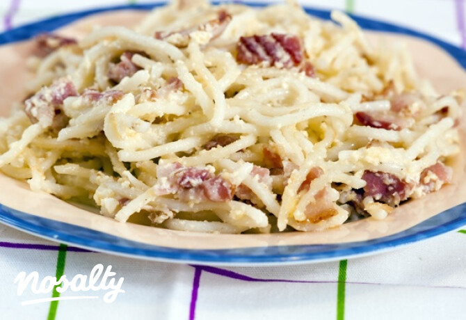Spagetti carbonara Tomatotree konyhájából