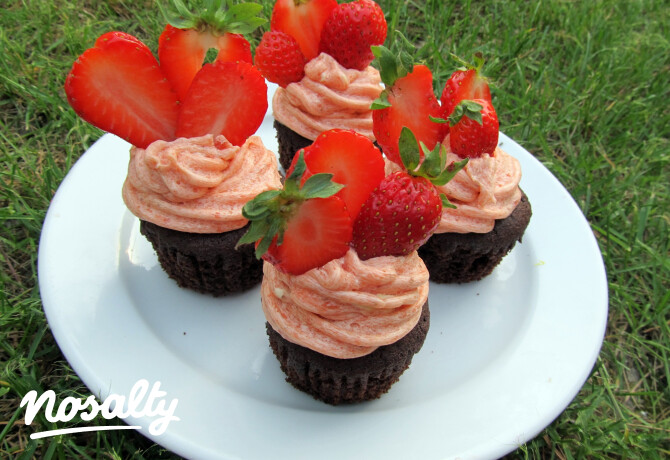 Epres cupcake, gluténmentesen