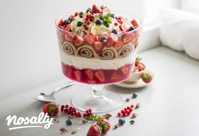 Epres Charlotte-trifle - az óriás retro pohárkrém