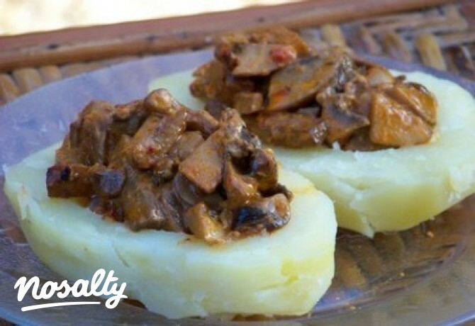 Töltött főtt burgonya 7. - gombás