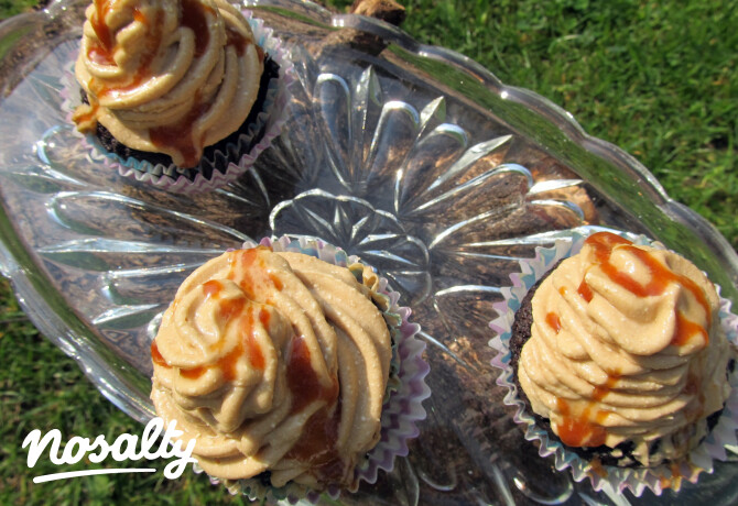 Karamellás brownie muffin liszt nélkül