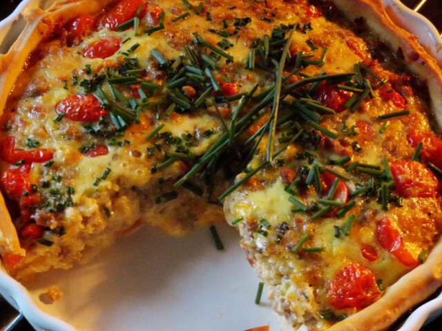 Paradicsomos Daralt Husos Quiche Nosalty