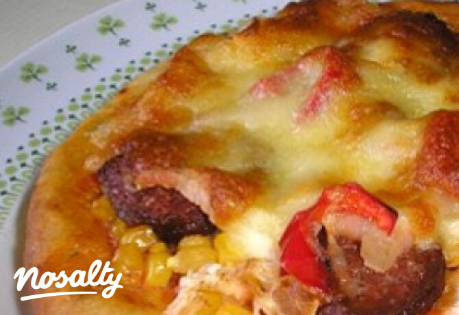 Medvehagymás mini-pizza