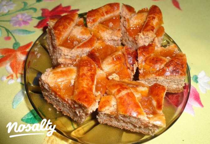 Diós rácsos linzer