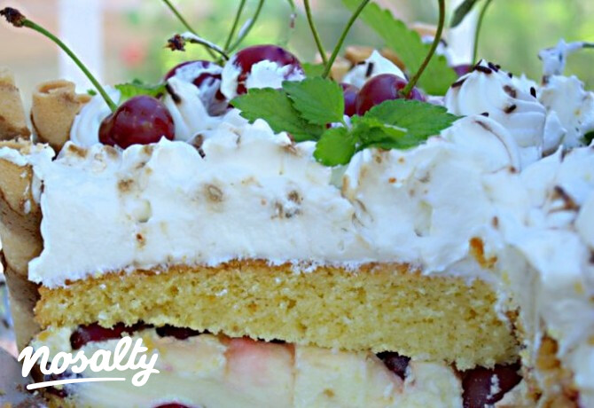 Tejszínes-meggyes torta Prencsi konyhájából