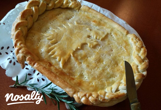 Zöldséges-csirkés pite