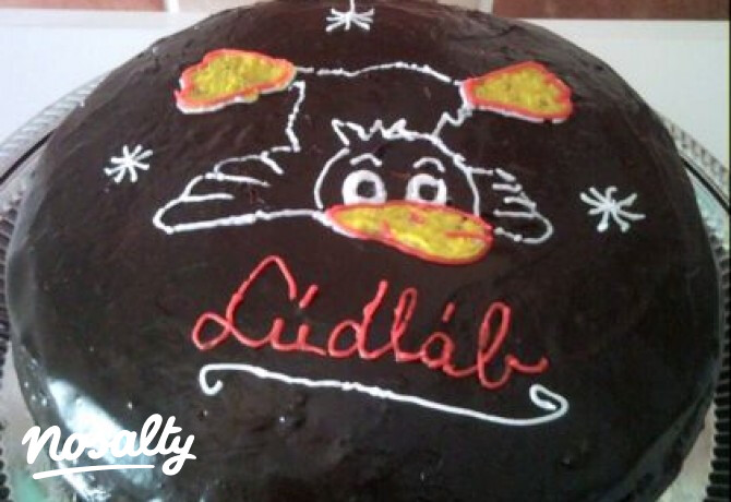 Lúdláb torta kicsiknek