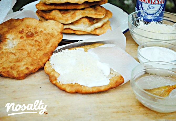 Retró strandos lángos