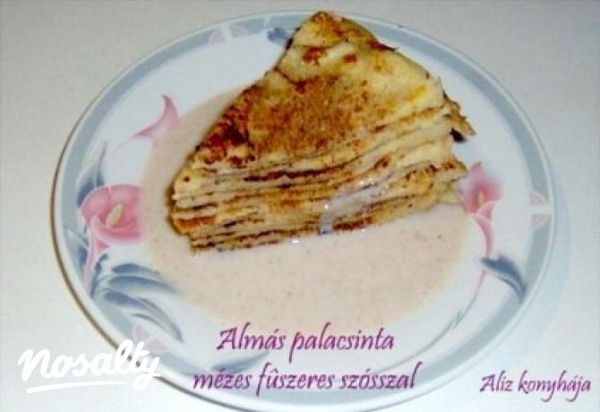 Almás palacsinta 5. - mézes-fűszeres szósszal