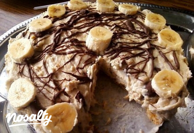 Banános sajttorta