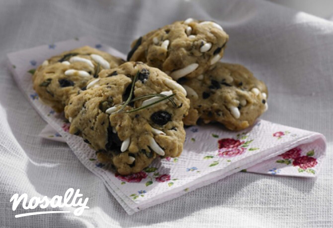 Rozmaringos olívabogyós és rizses cookie