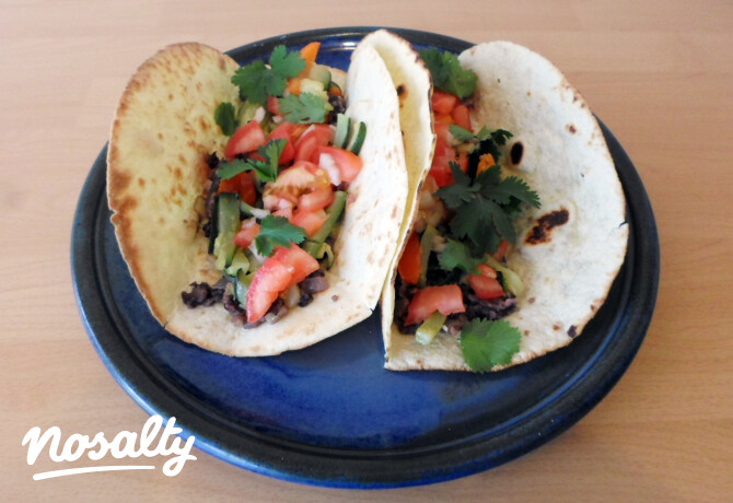 Zöldséges taco