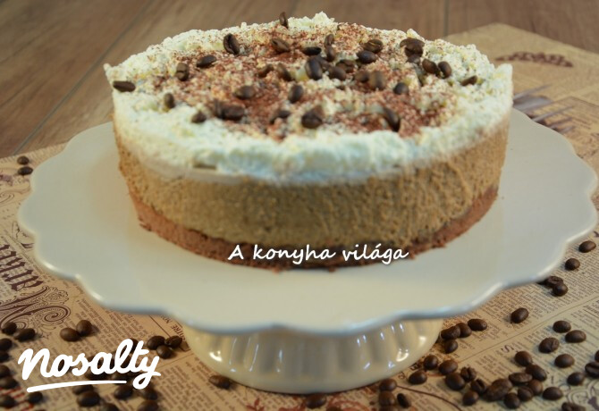 Mogyorós kávés torta