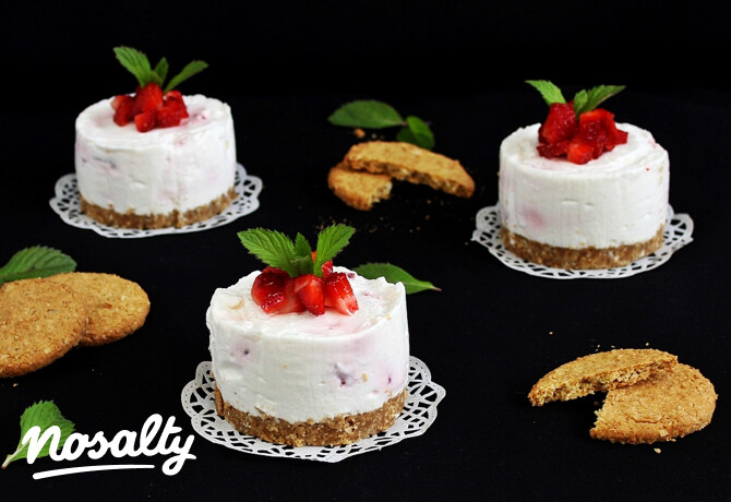 Epres-citromkrémes mini torta