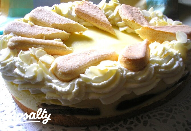 Húsvéti hamiskás Malakoff-torta
