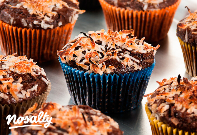 Kókuszos-zabpelyhes muffin