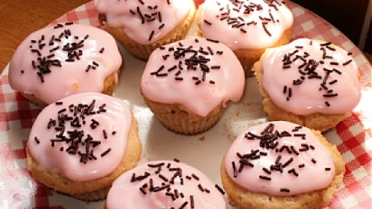 Joghurtos muffin pudingtetővel