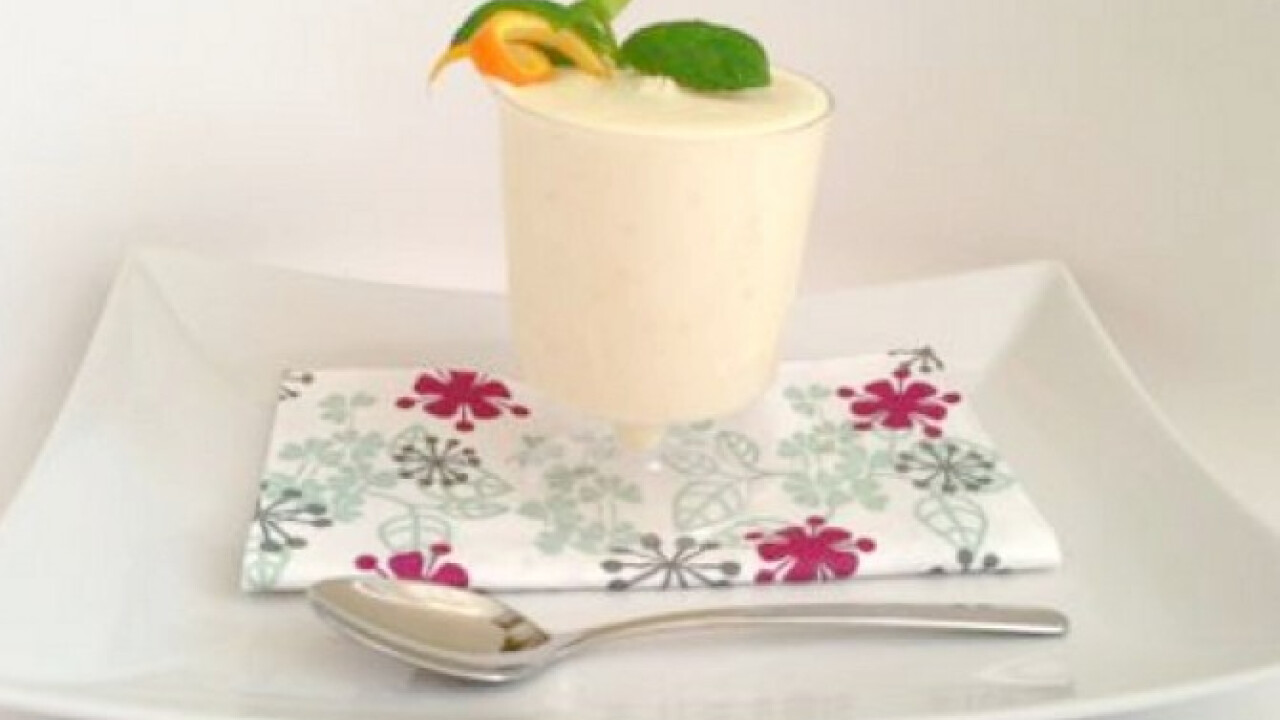 Narancsos fehércsokoládé mousse