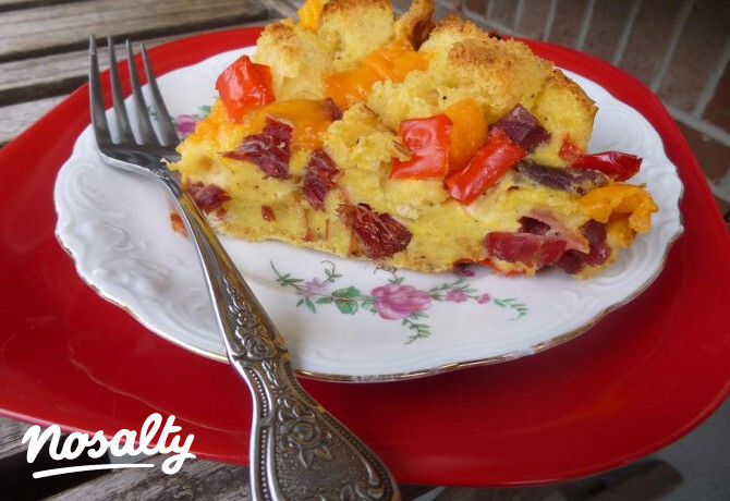 Sajtos pirítós rántotta "pite"