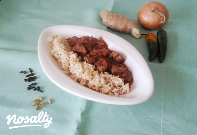Céklás bárány curry