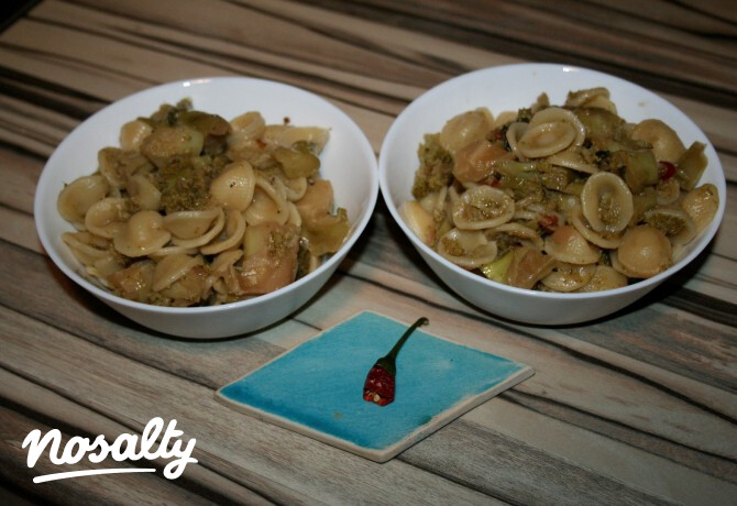 Ezen a képen: Orecchiette szardellával és brokkolival