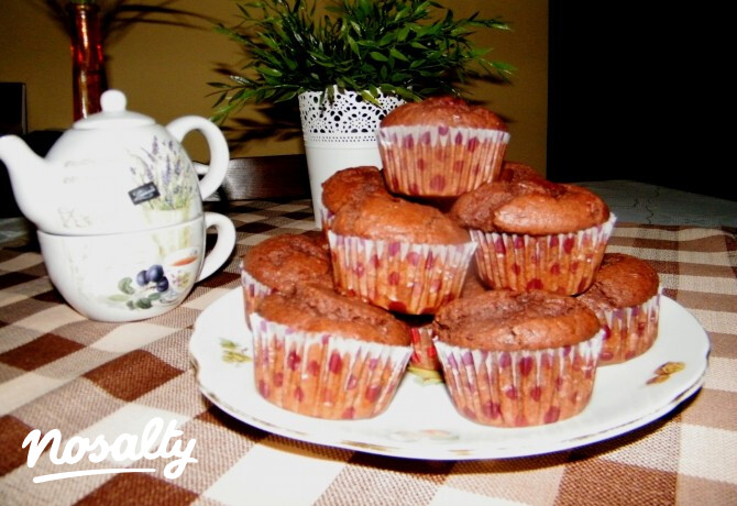 Kakaós-meggyes muffin Világom ízei konyhájából