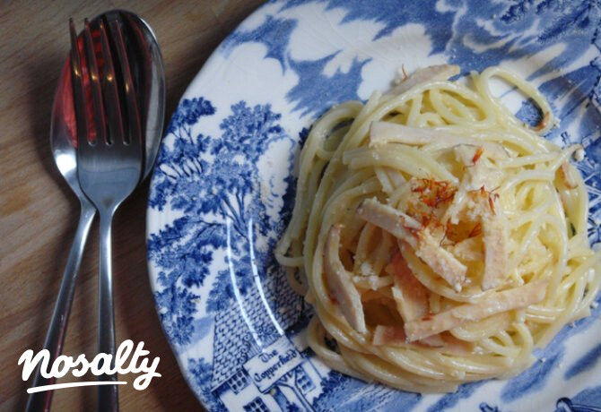 Sáfrányos spagetti