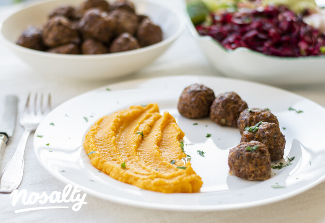 Zöldséges édesburgonya-püré