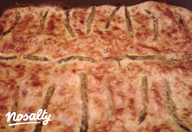 Spárgás-sonkás lasagne