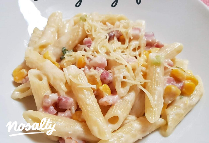 Sonkás-kukoricás penne