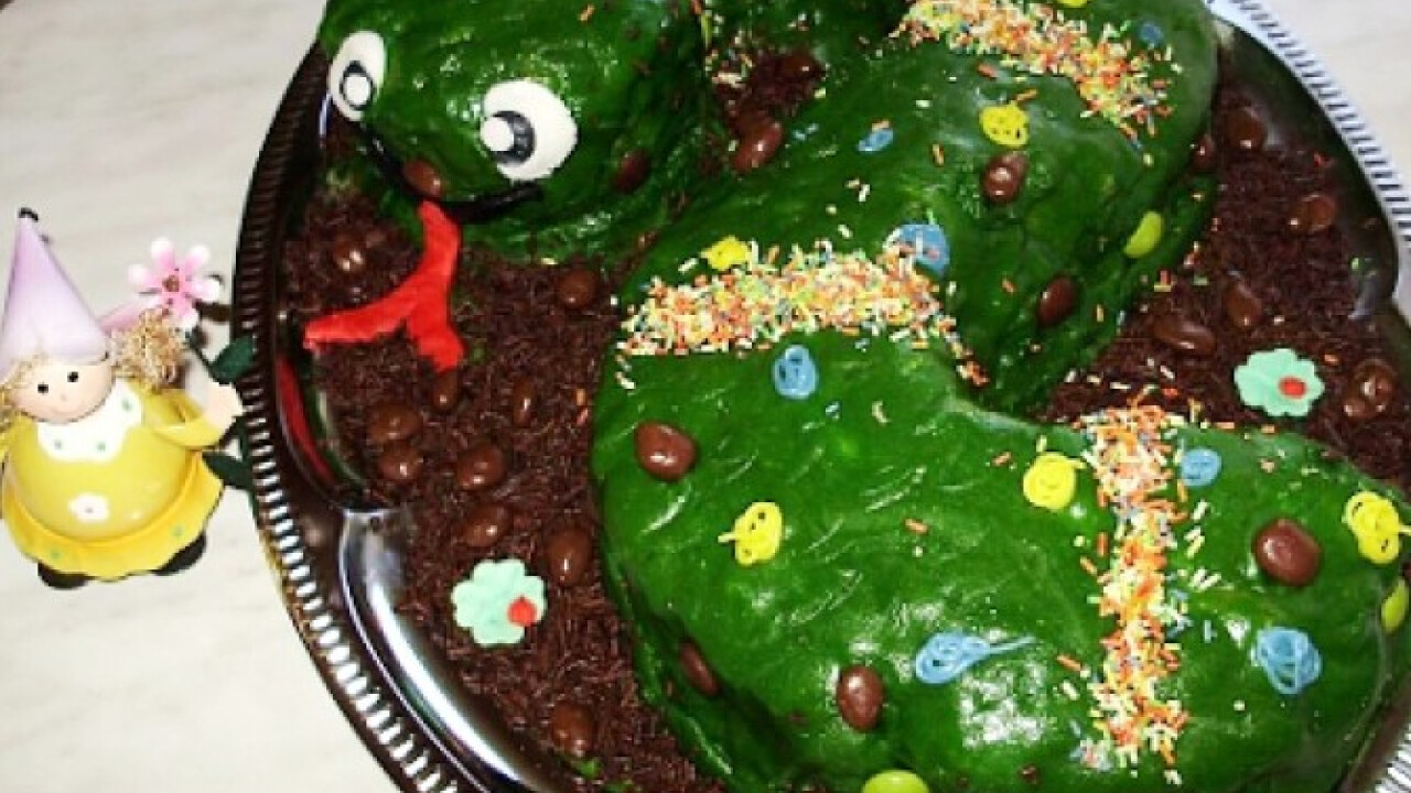 Zöldkígyó torta