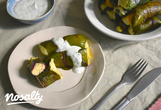 Kenyérrel töltött céklalevél (holubtsi)