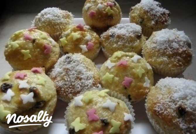 Lemon curd muffin
