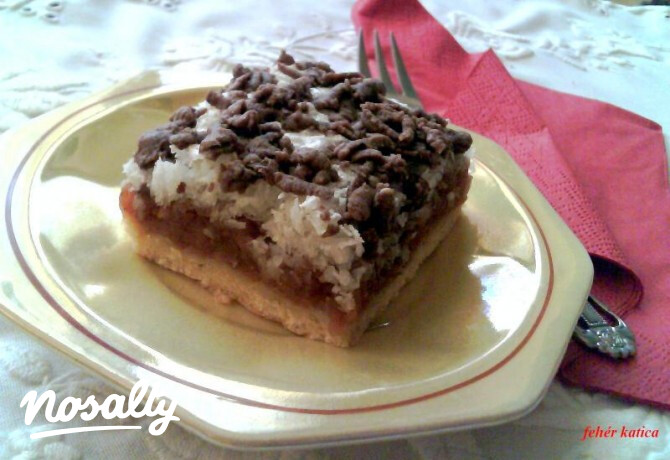Almás pite csokoládémorzsás habbal