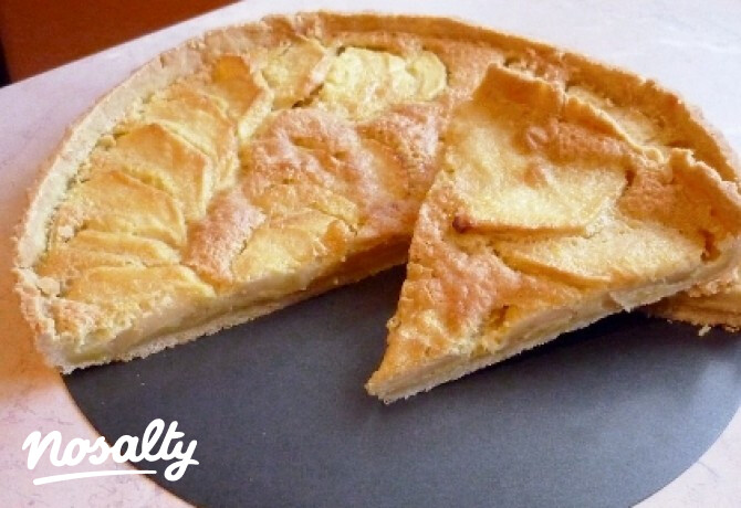 Almás pite vaníliasodóval sütve