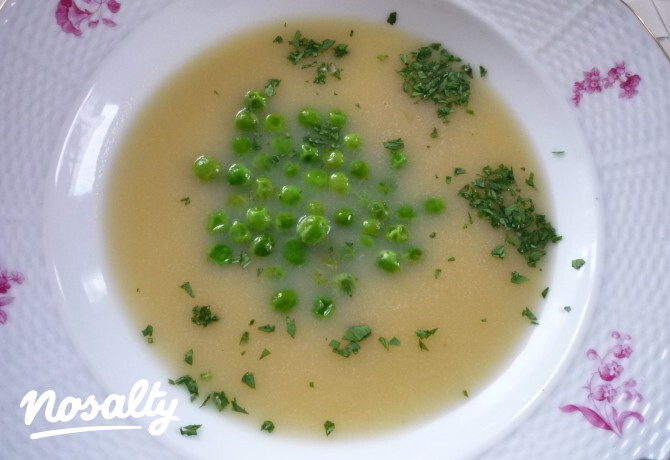Fura zöldborsóleves