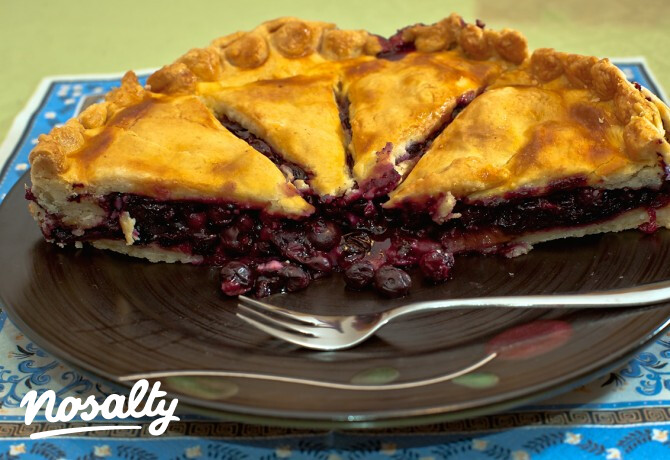 Kékáfonyás pite