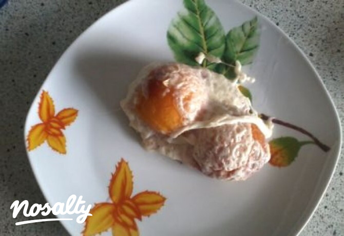 Őszibarackos csirkemell mozzarellával