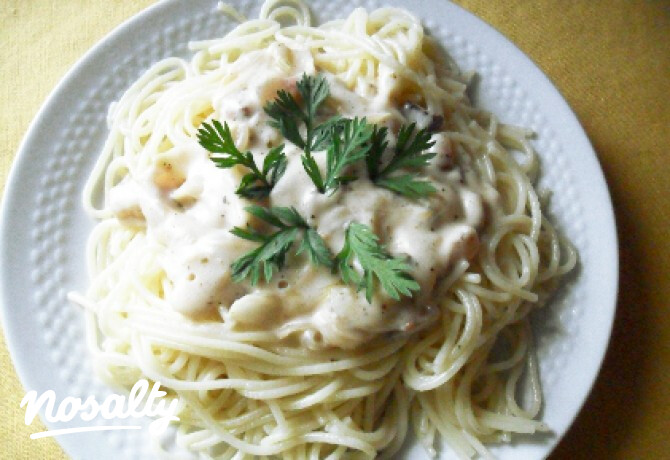 Kolozsvári szalonnás-sajtkrémes spagetti