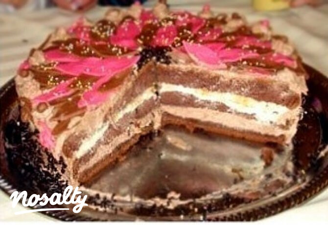 Banános-csokis torta