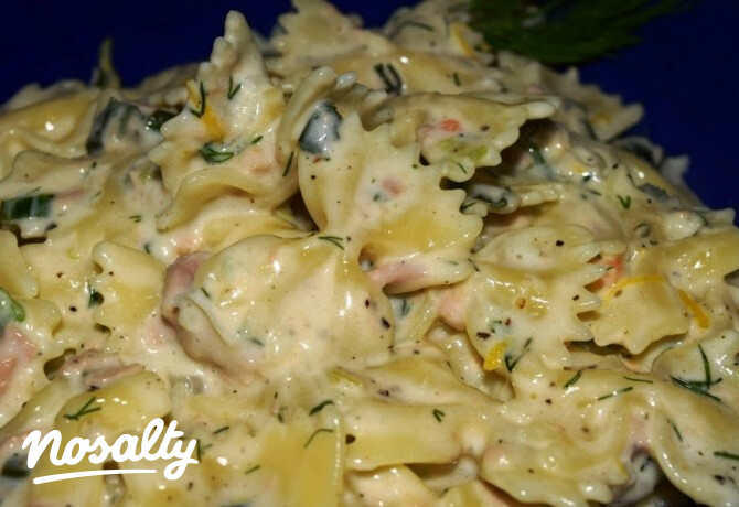 Tejszínes-tonhalas farfalle