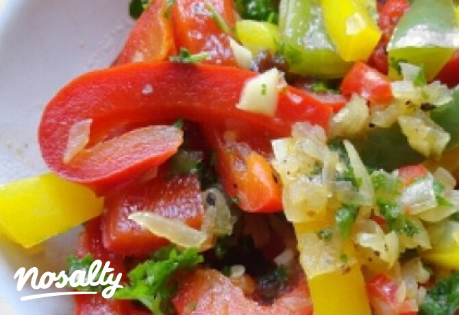 Paprika sherrys mazsolával
