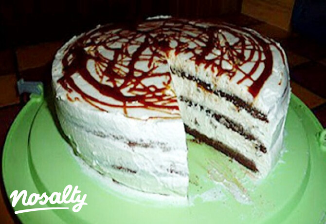 Tejszínes mascarpone torta