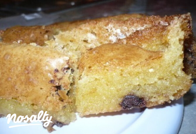 Szőke brownie 3. - étcsokidarabokkal