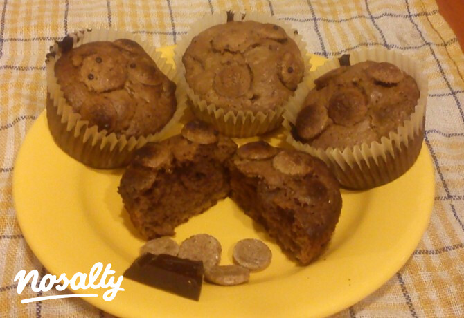 Gabonapelyhes brownie muffin
