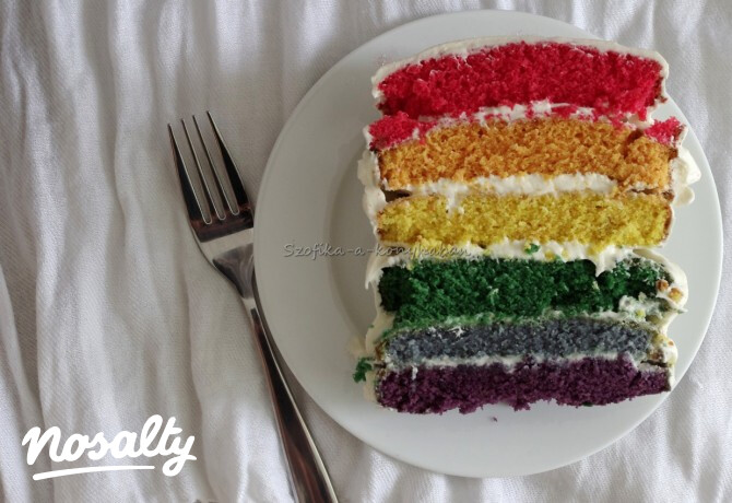 Szivárvány torta ahogy Szofika készíti