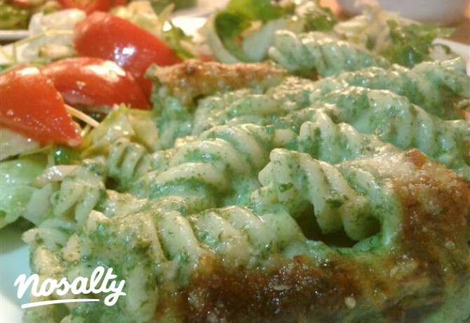 Spenótos fusilli Krisztike konyhájából