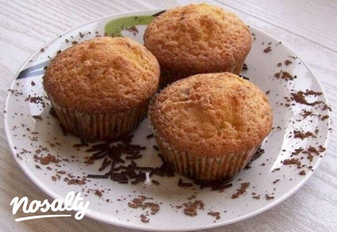 Vaníliás muffin csokidarabokkal